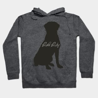 Lab Life Black Labrador Sitting Hoodie